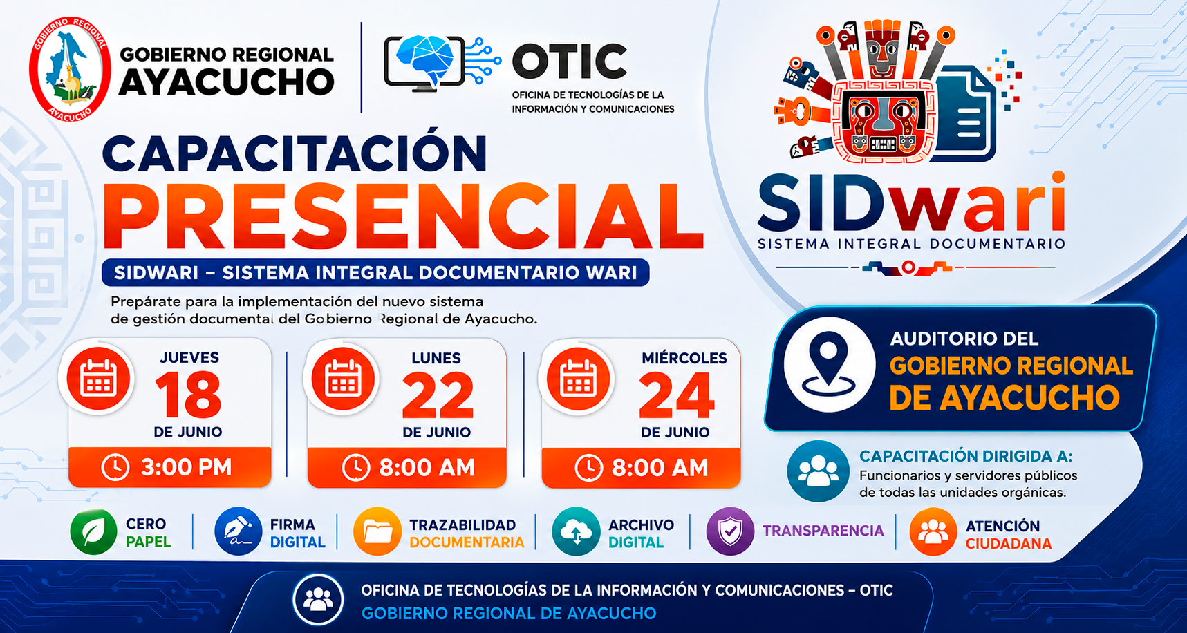 Capacitacion presencial del SIDWARI