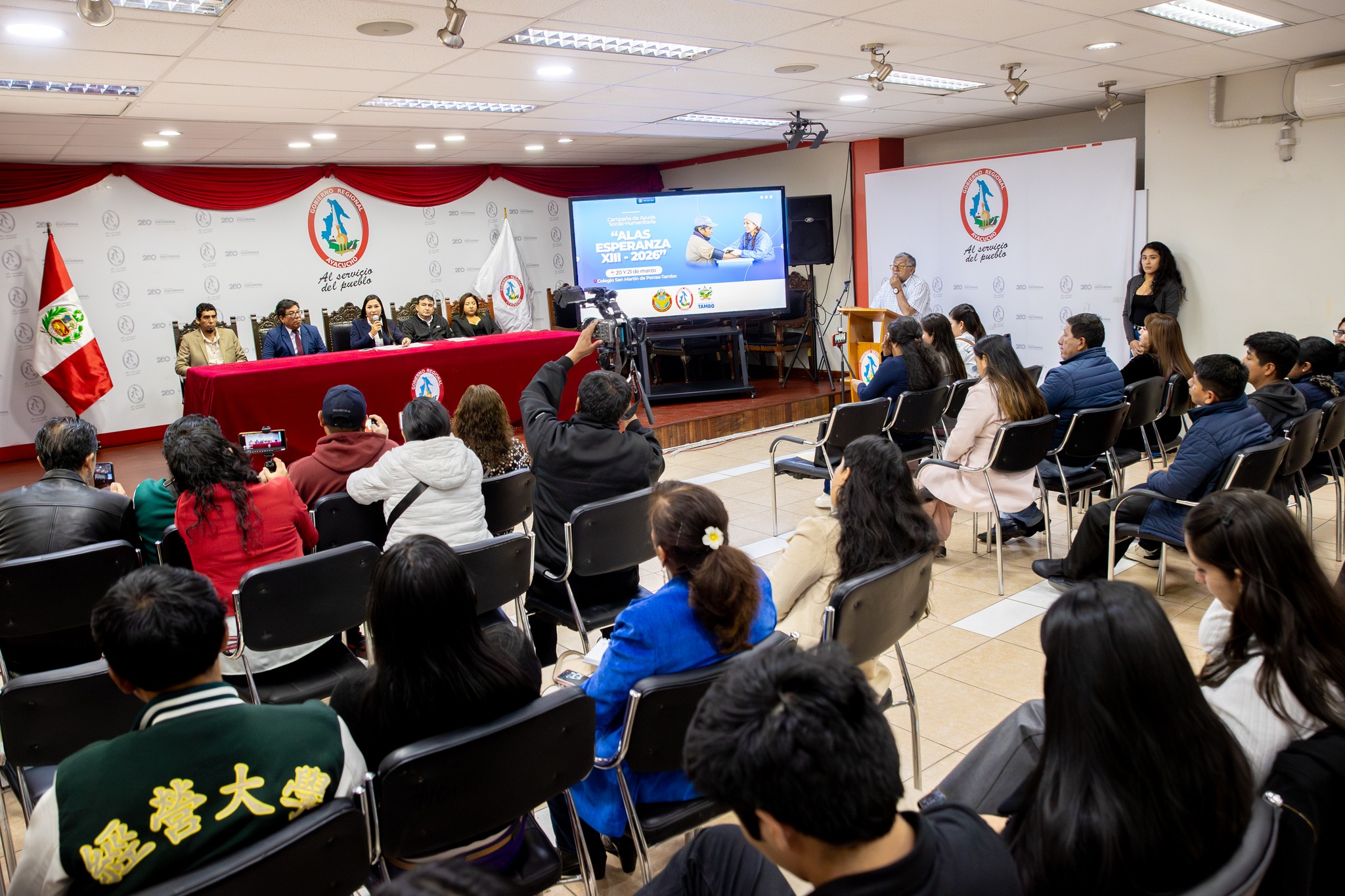 GOBIERNO REGIONAL OFICIALIZA CAMPAÑA DE AYUDA SOCIAL-HUMANITARIA "ALAS DE ESPERANZA XIII-2026" EN TAMBO